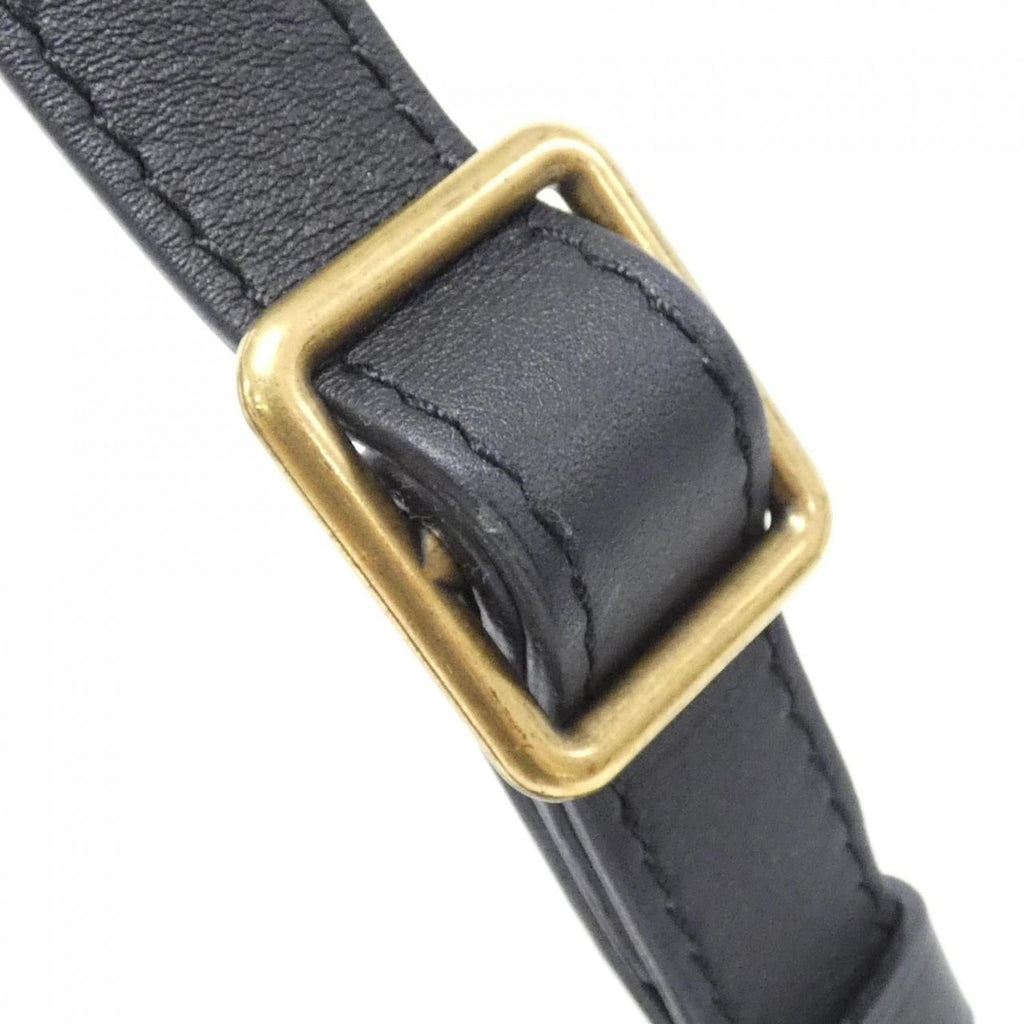 Louis Vuitton Black Leather Shoulder Bag