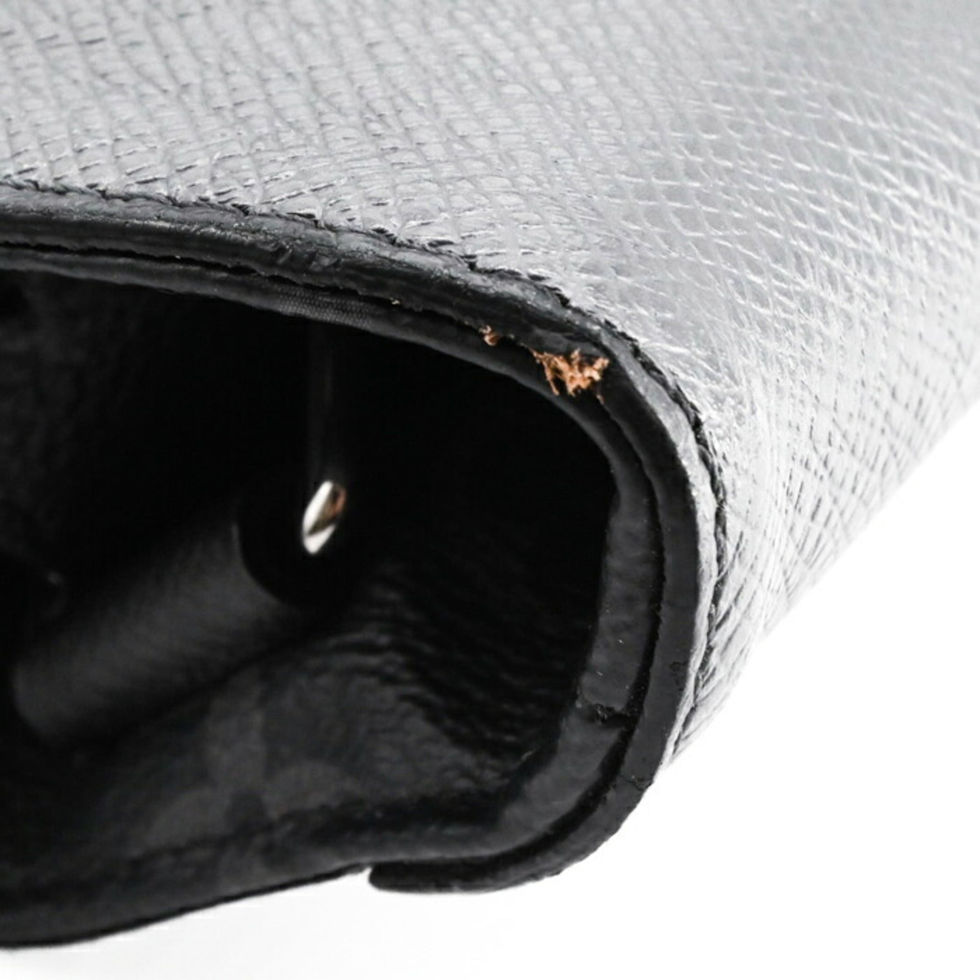Louis Vuitton Black Noir Taigarama Handbag Shoulder Bag Tote Bag