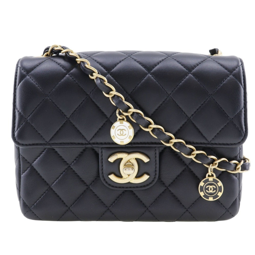 Chanel Black Leather Shoulder Bag