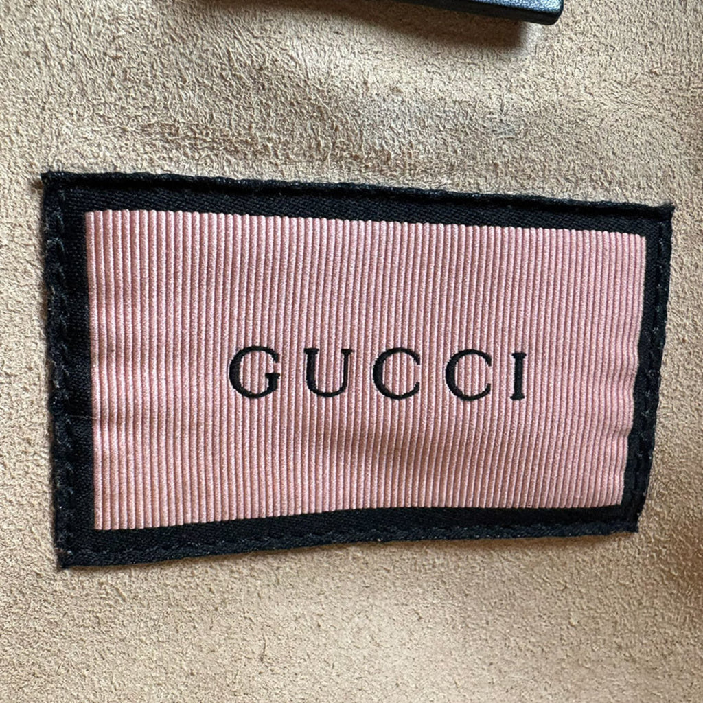 Gucci Black Blue Yellow Leather Shoulder Bag (Pre-Owned)