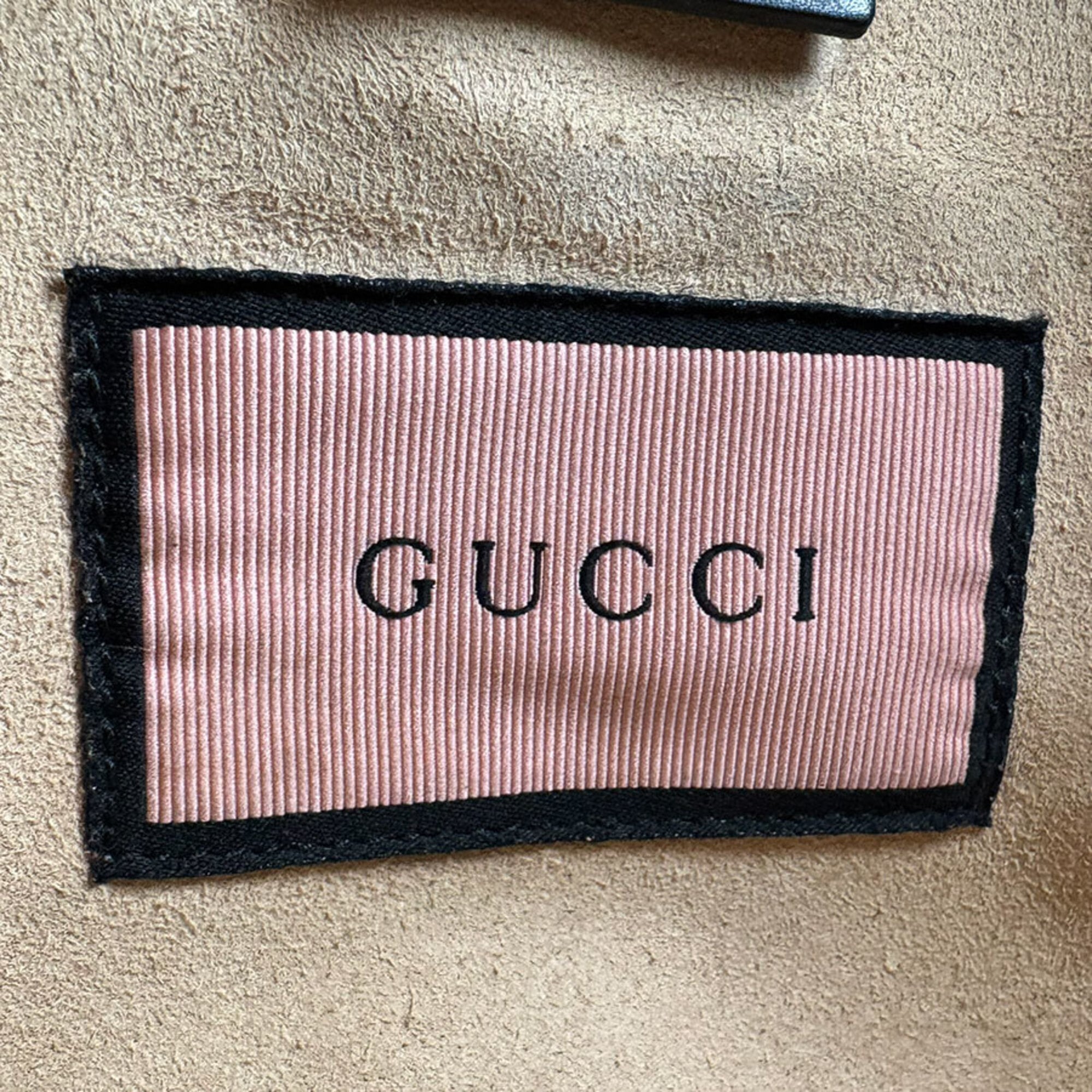 Gucci Black Blue Yellow Leather Shoulder Bag (Pre-Owned)