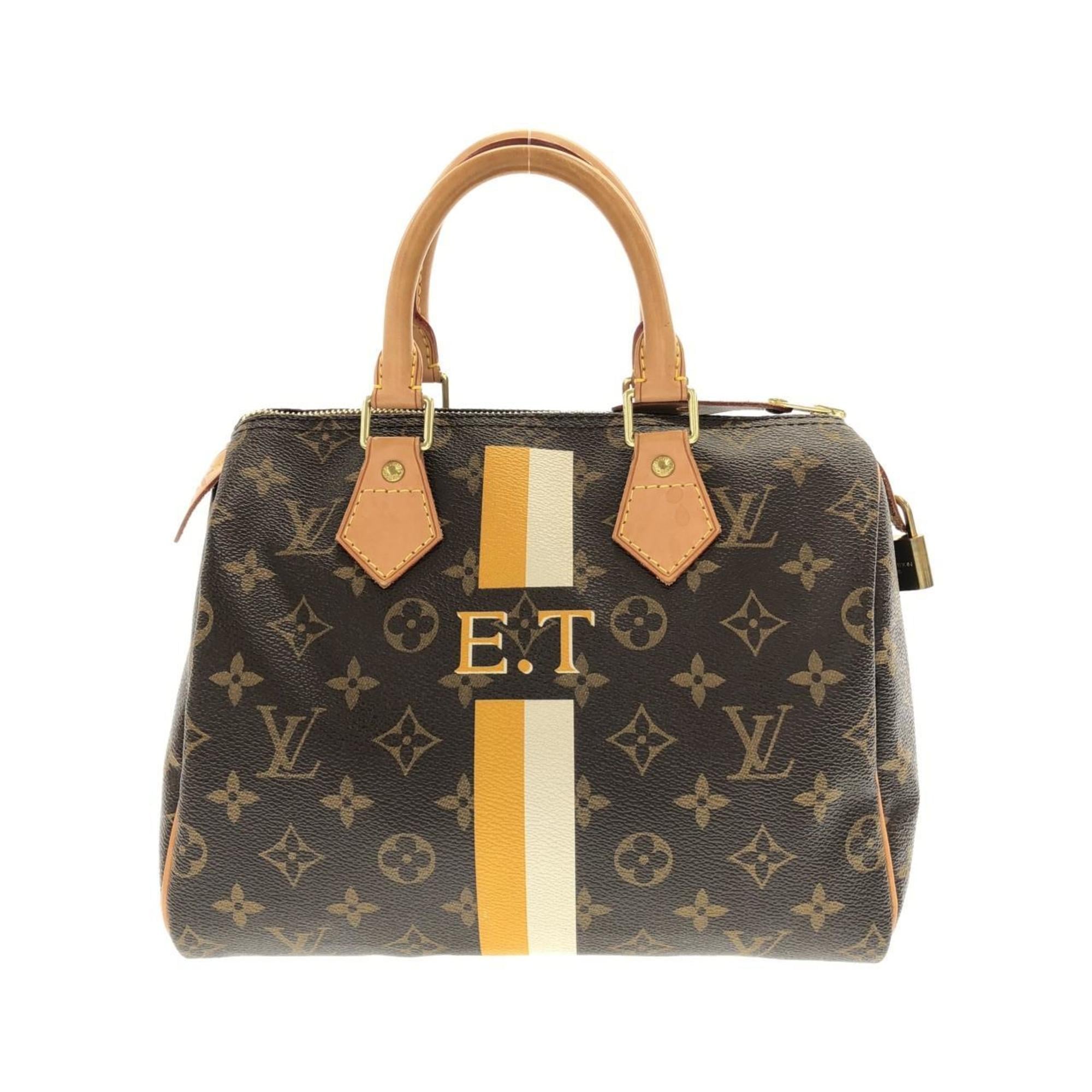 Louis Vuitton Marron Coated Canvas Boston Bag