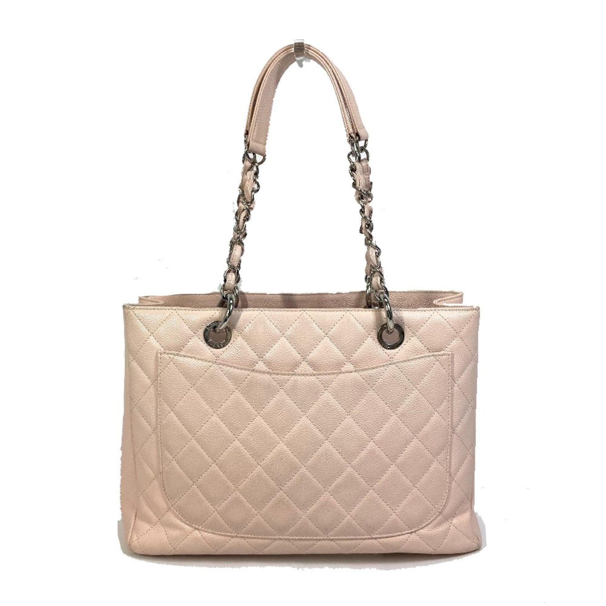 Chanel Pink Leather Tote Bag