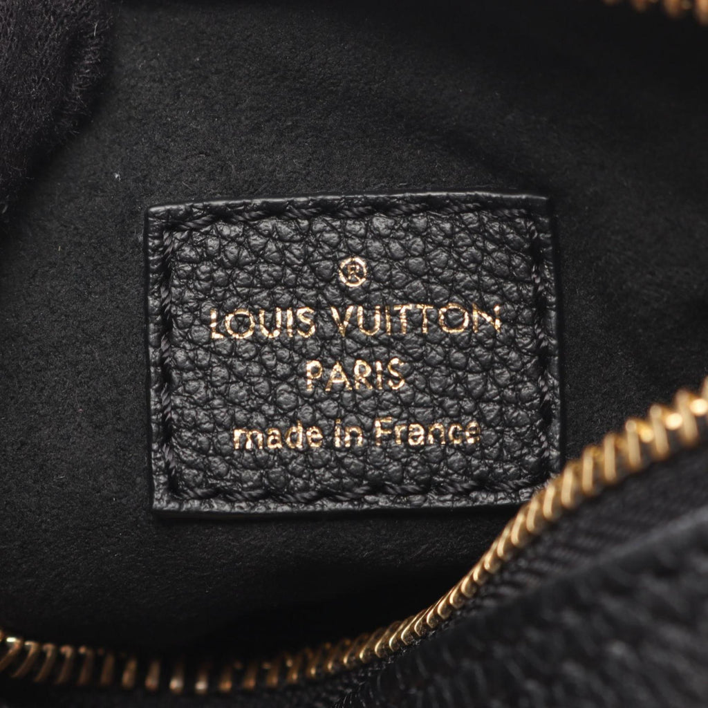 Louis Vuitton Black Leather Handbag