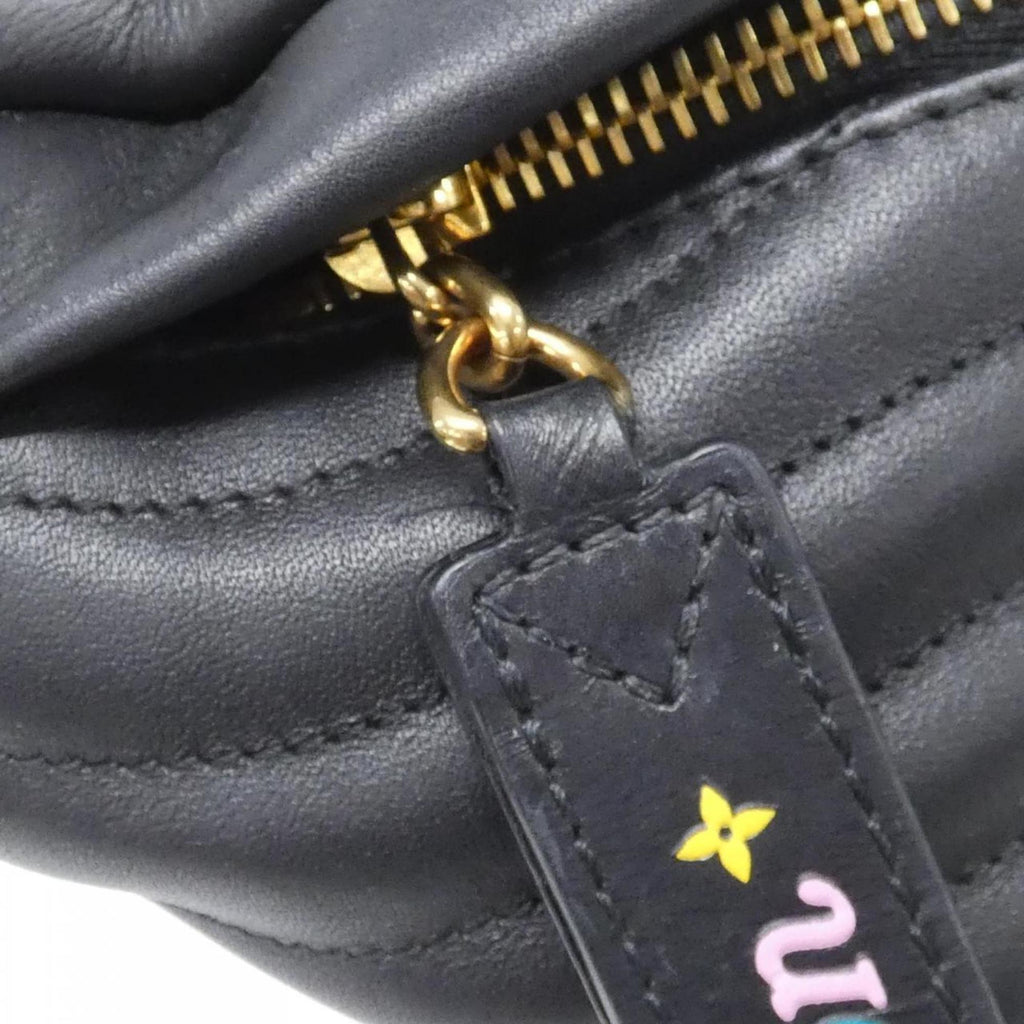 Louis Vuitton Black Leather Shoulder Bag