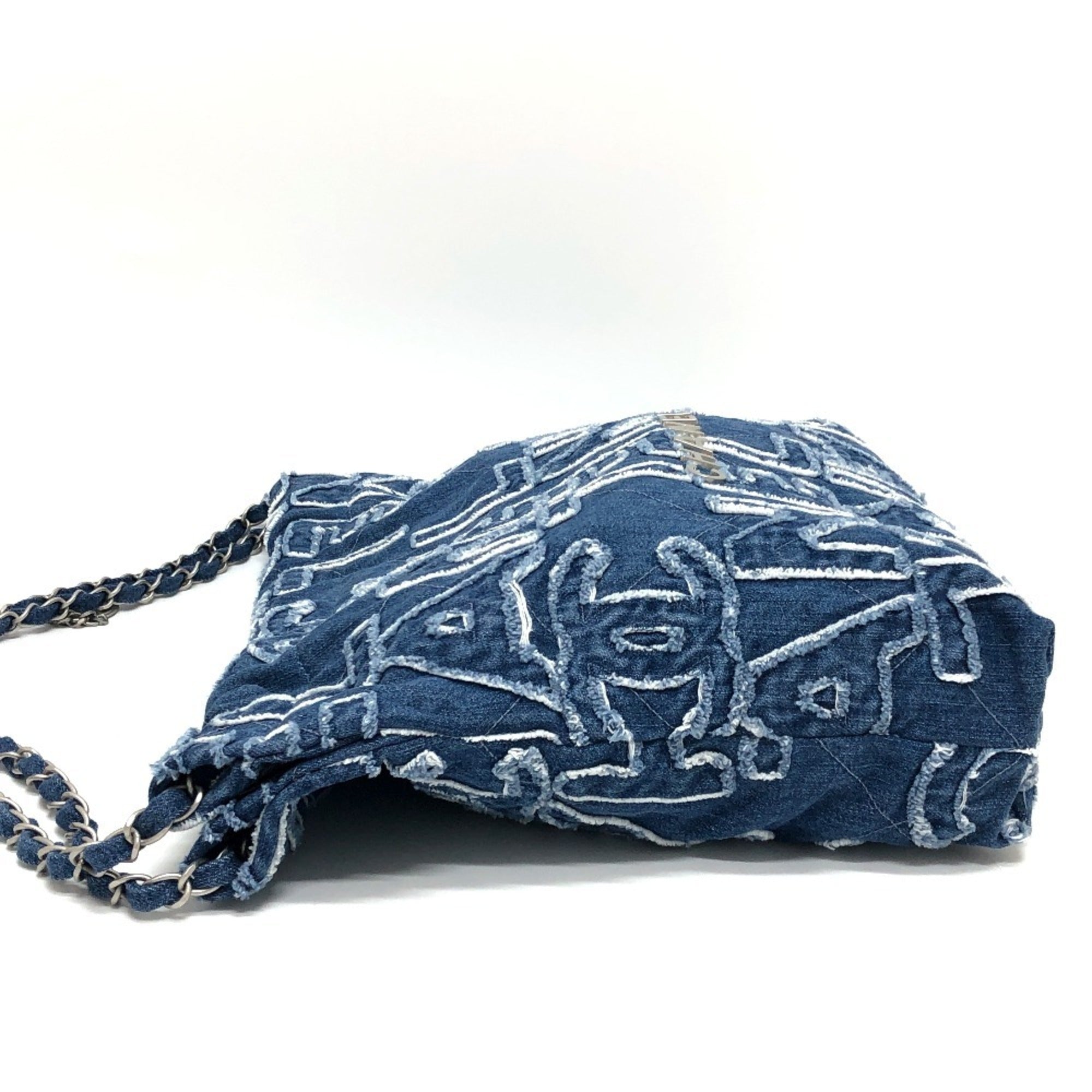 Chanel Blue Denim Shoulder Bag