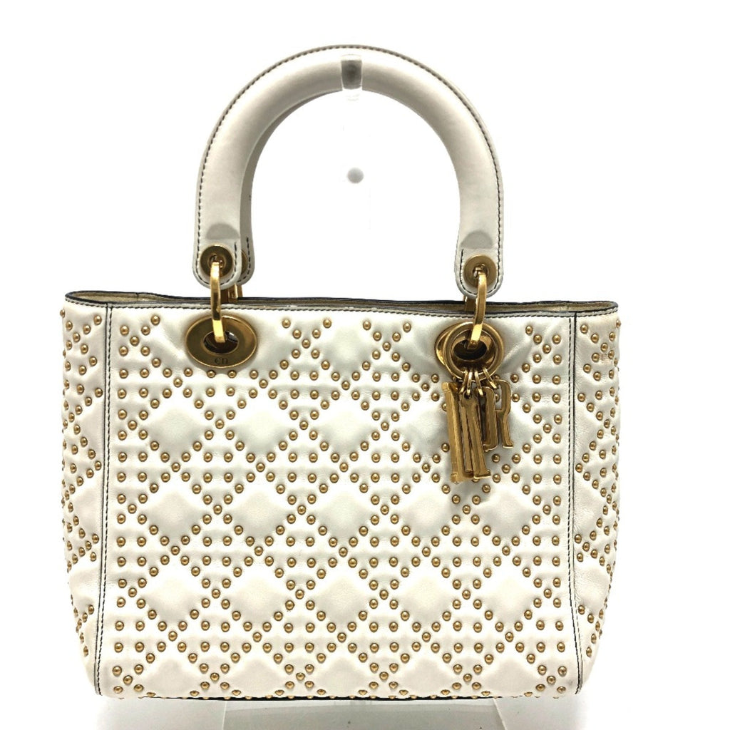 Christian Dior White Leather Handbag (Pre-Owned)