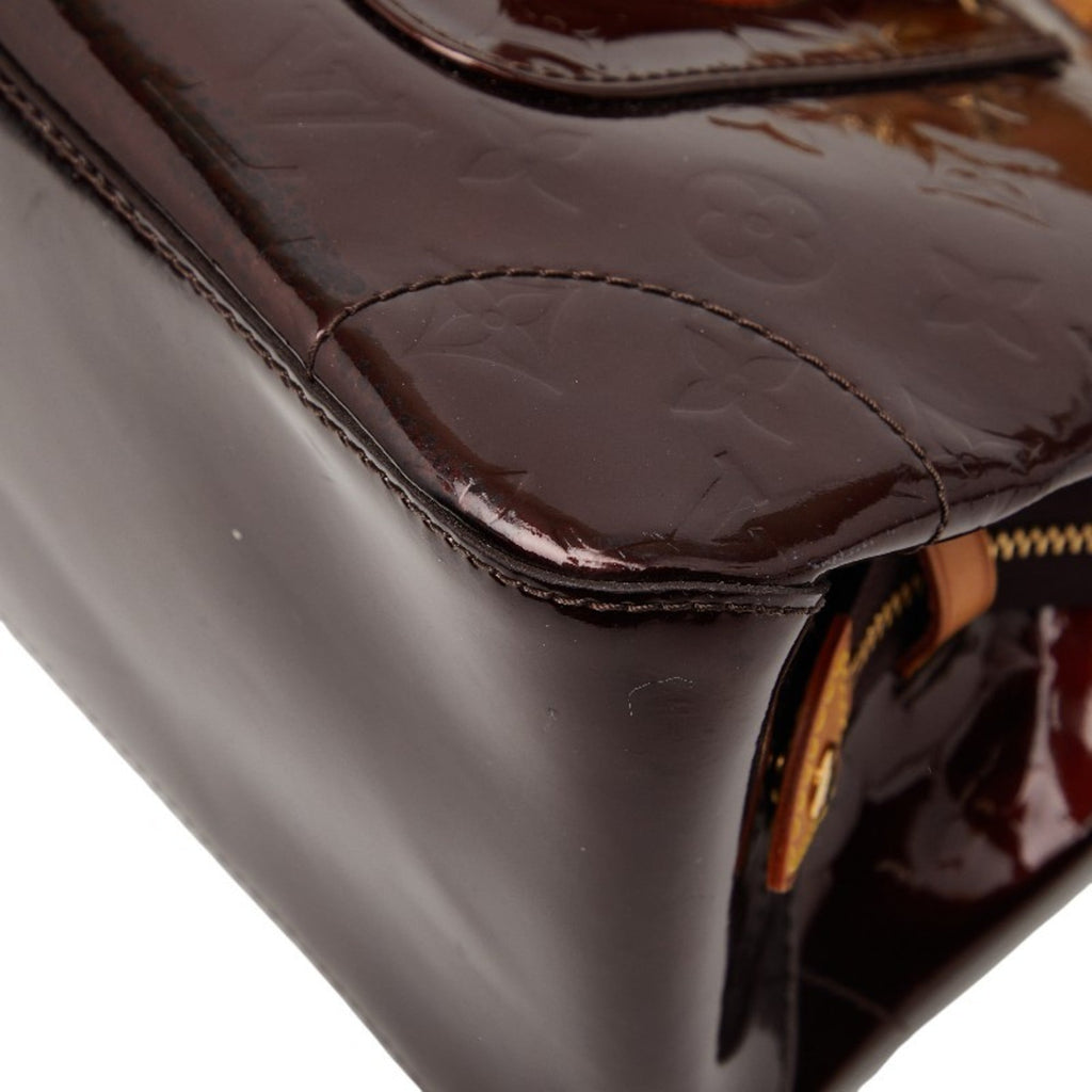 Louis Vuitton Amarante Purple Patent Leather Handbag Shoulder Bag