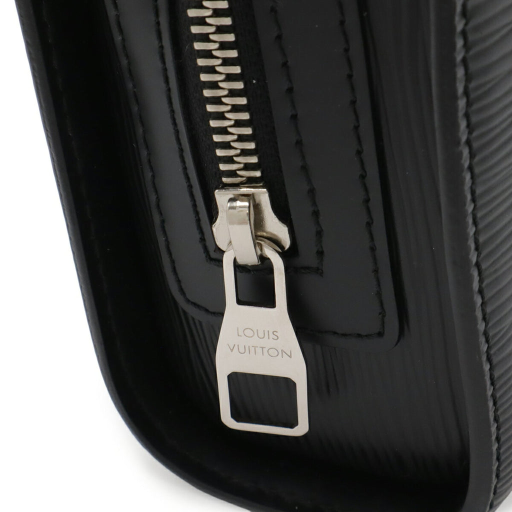 Louis Vuitton Black Noir Epi Leather Clutch Bag