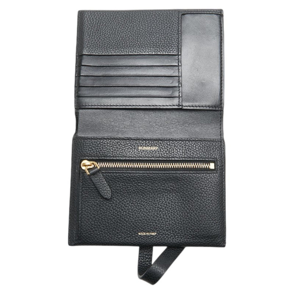 Burberry Black Leather Wallet (Bi-Fold)