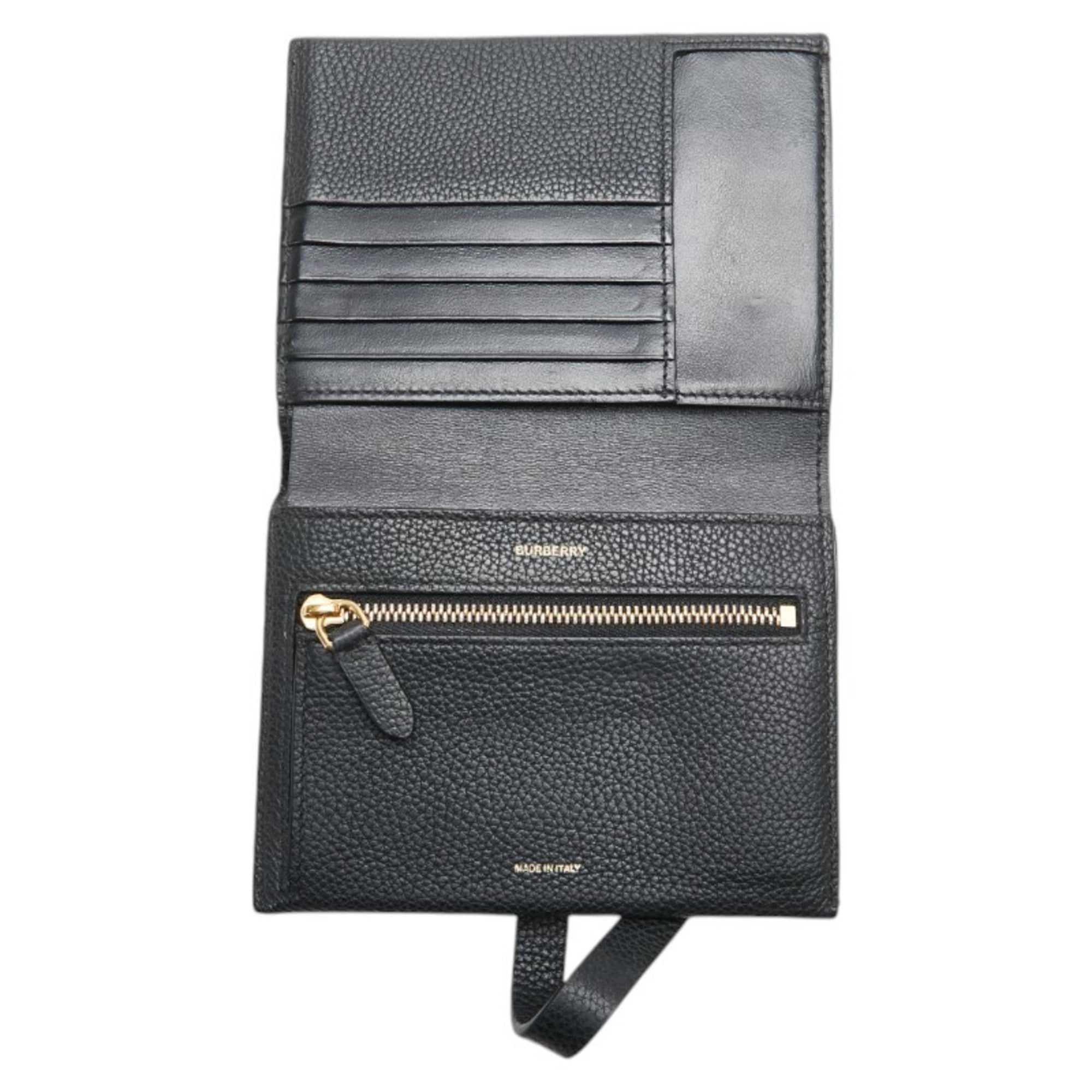Burberry Black Leather Wallet (Bi-Fold)