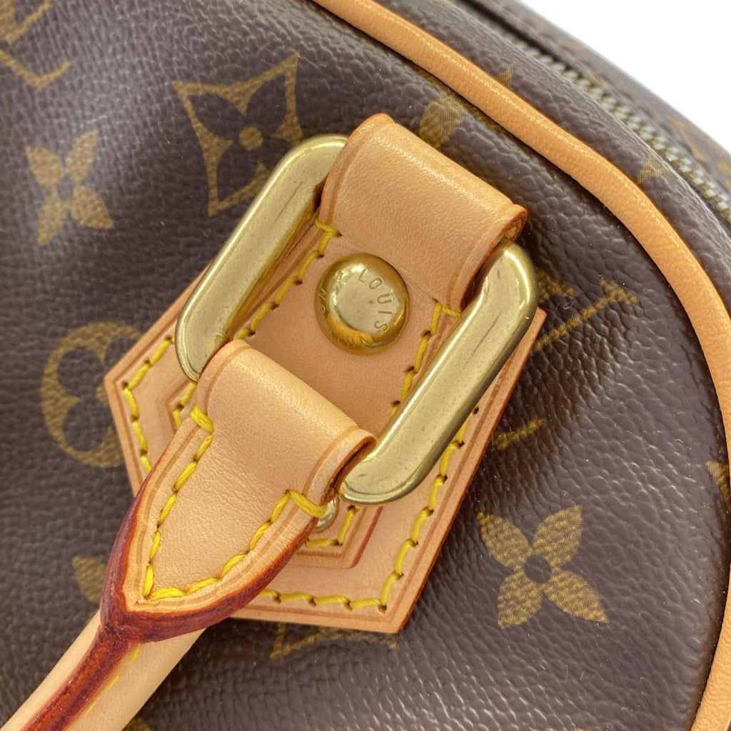 Louis Vuitton Marron Coated Canvas Handbag