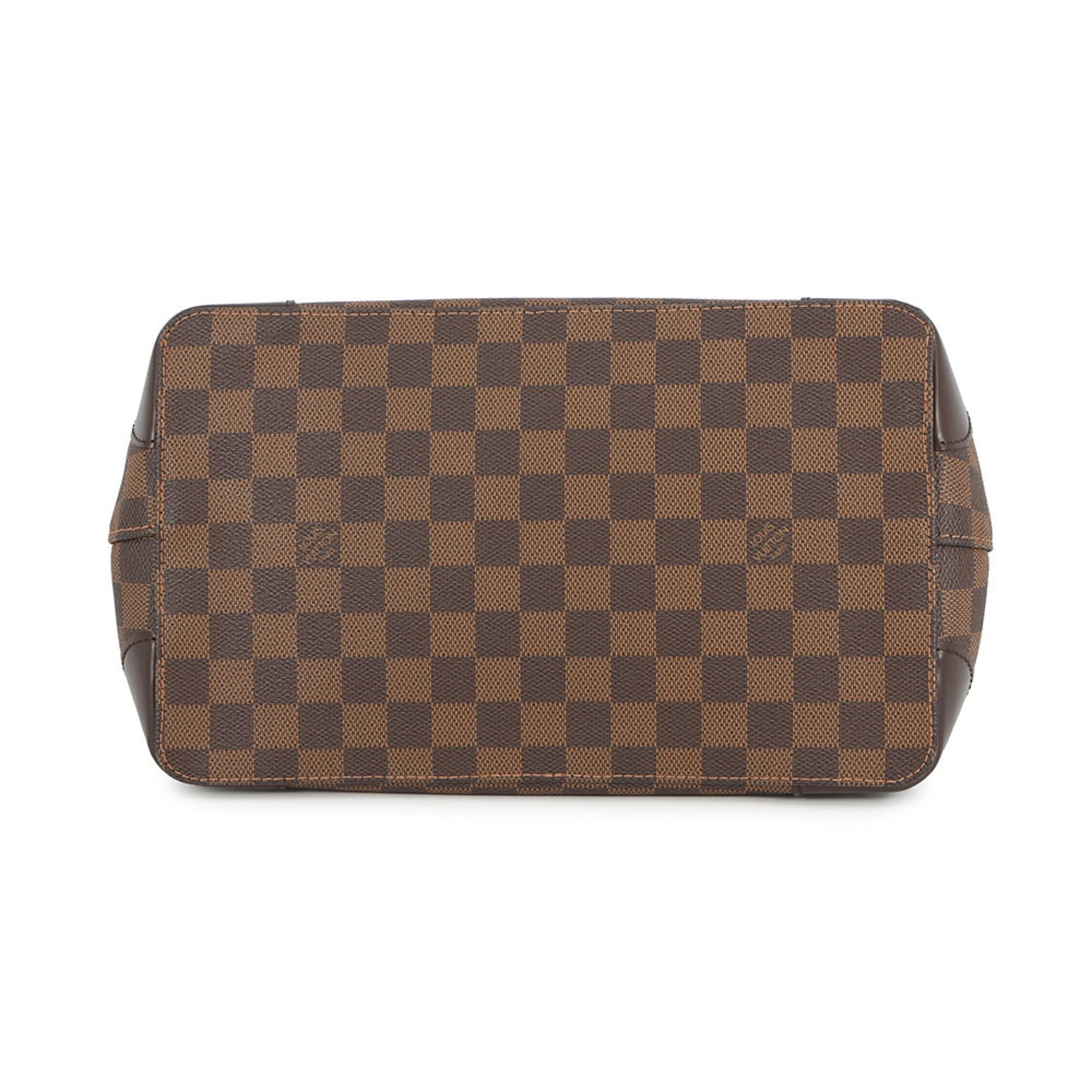 Louis Vuitton Damier Damier Canvas Ebene Red Color Handbag Shoulder Bag Tote Bag