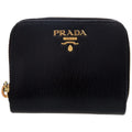 Prada Black Leather Coin Purse/Coin Case