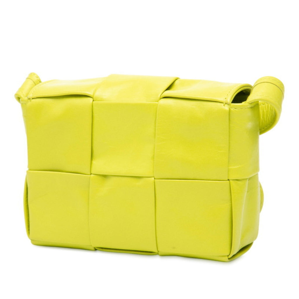 Bottega Veneta Light Green Leather Shoulder Bag