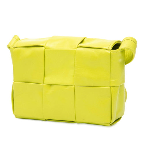 Bottega Veneta Light Green Leather Shoulder Bag