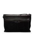 Balenciaga Black Suede Leather Clutch