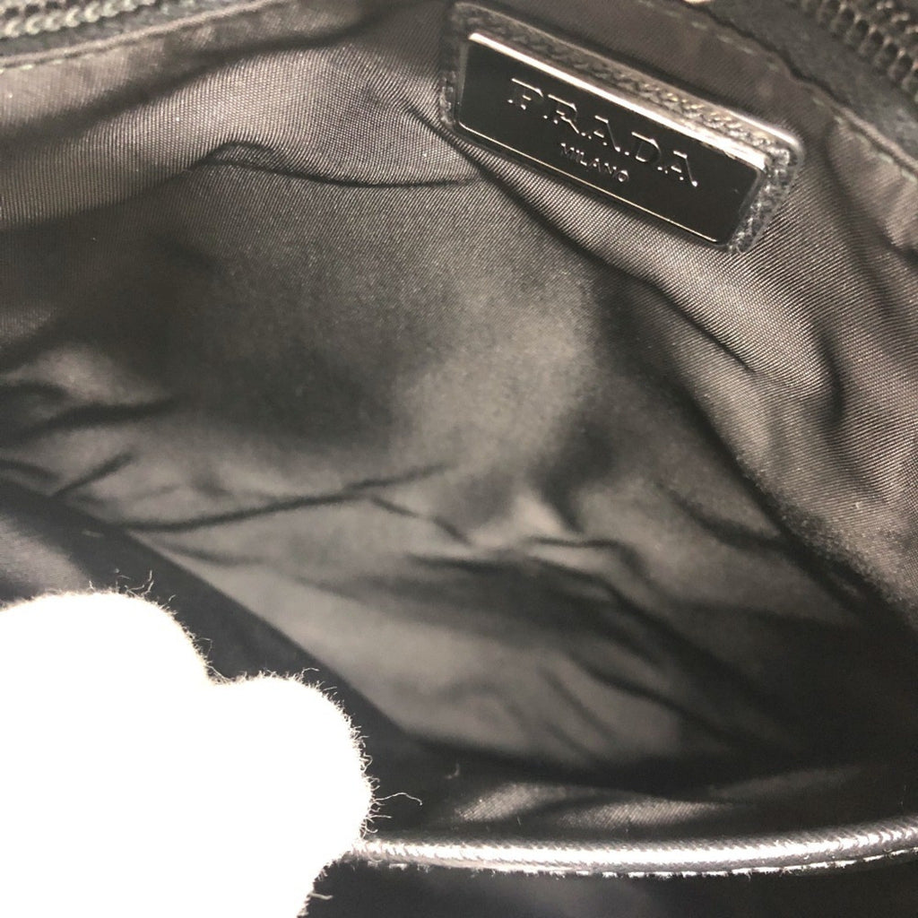 Prada Black White Nylon Backpack