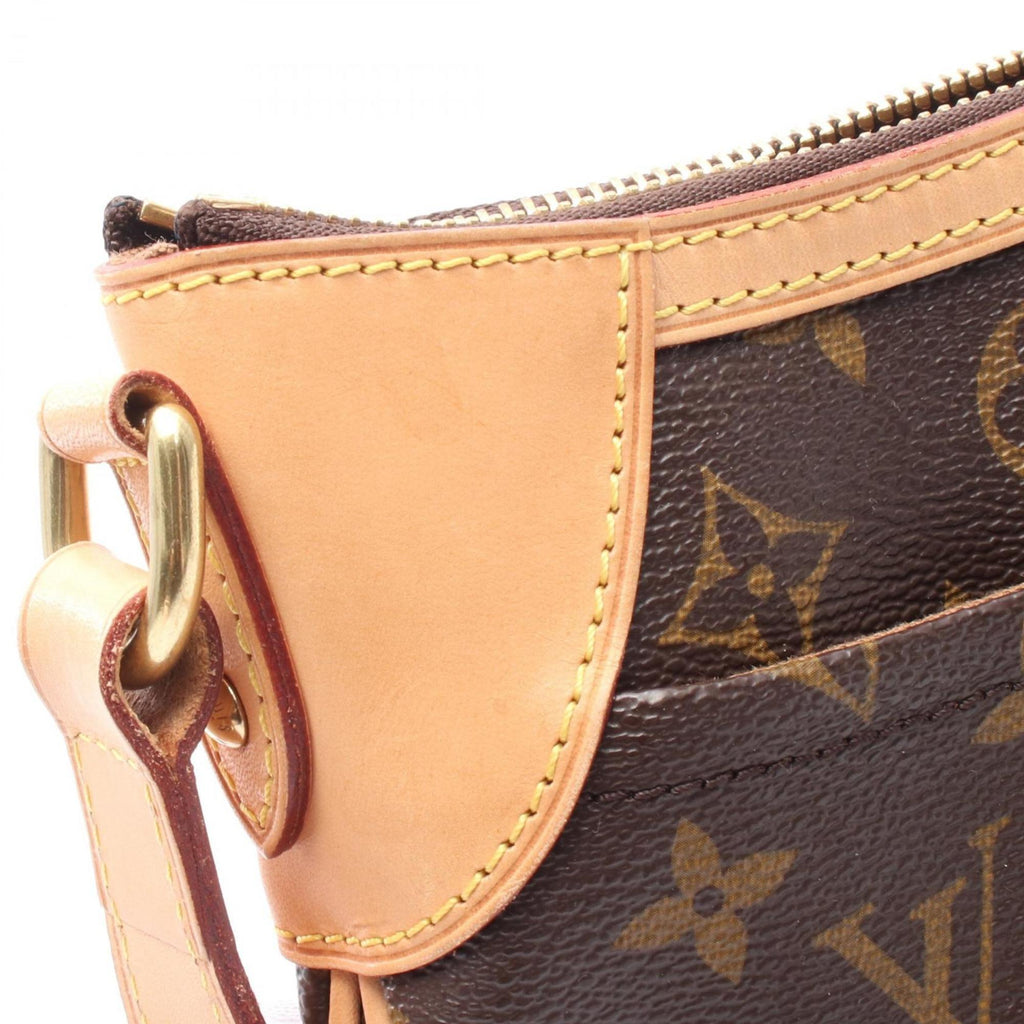 Louis Vuitton Monogram Brown Coated Canvas Leather Shoulder Bag