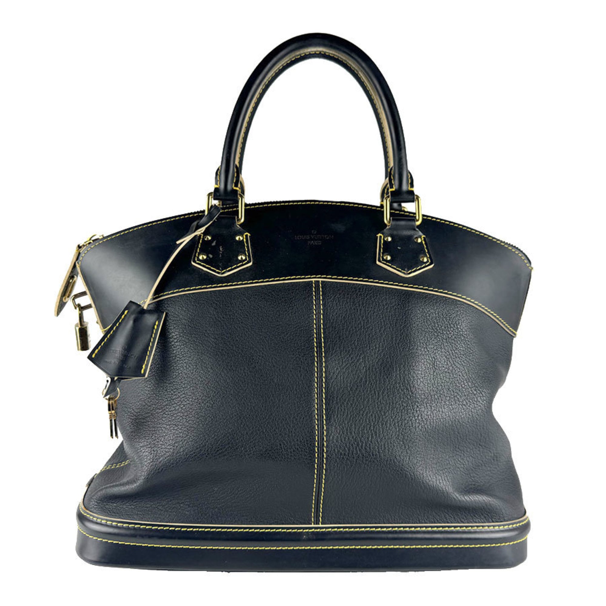 Louis Vuitton Noir Leather Handbag