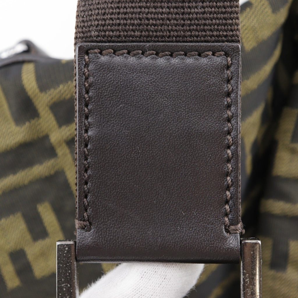 Fendi Brown Nylon Shoulder Bag