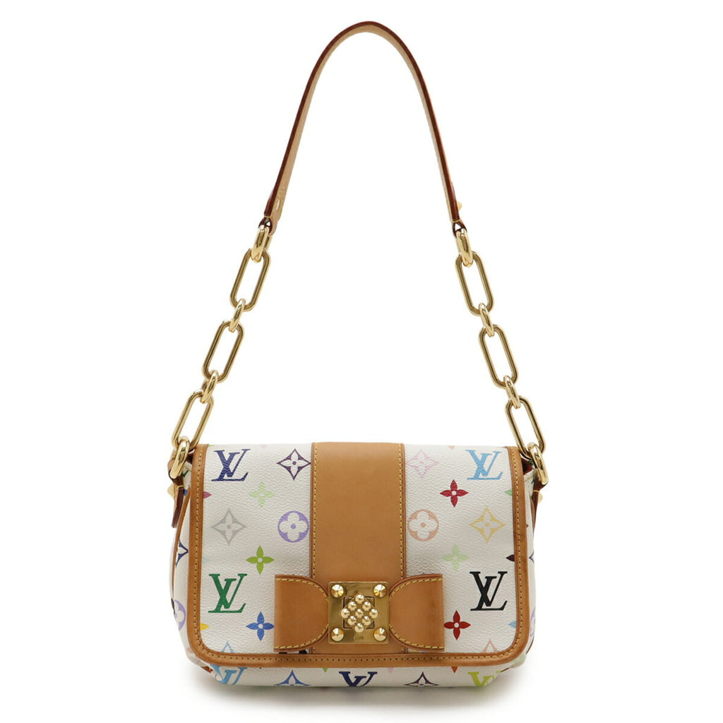Louis Vuitton Blanc Monogram Multi-Color White Yellow Monogram Multicolore Shoulder Bag