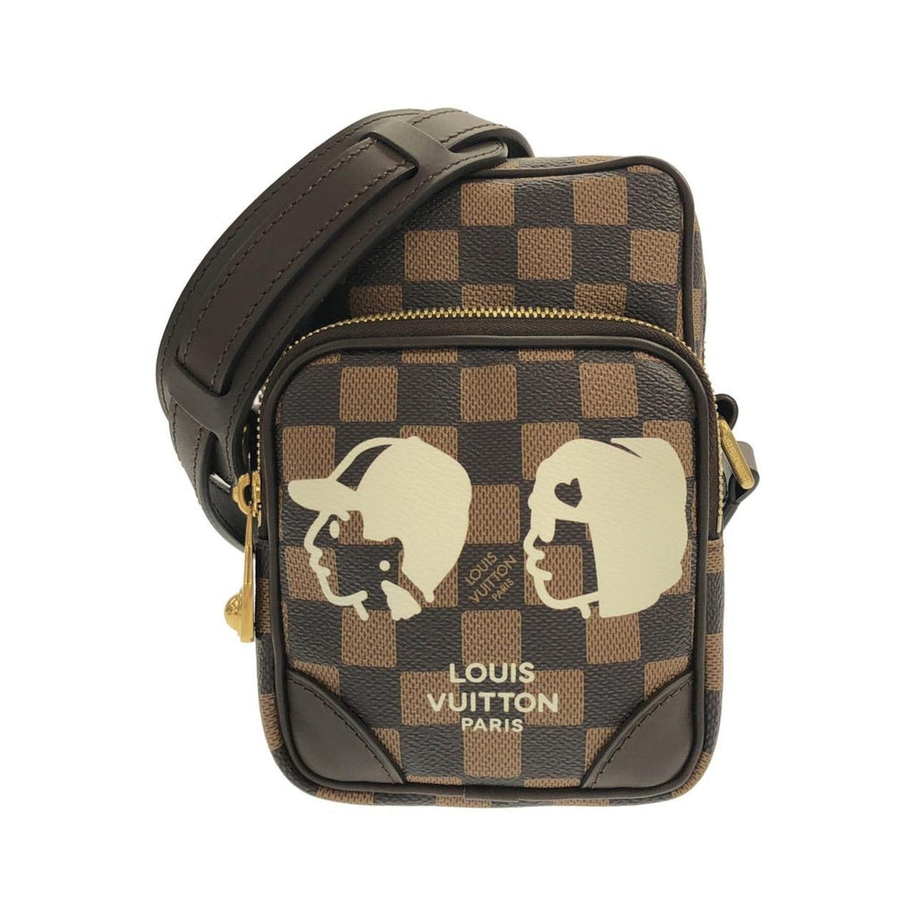 Louis Vuitton Brown Coated Canvas Shoulder Bag