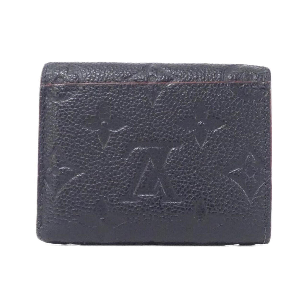 Louis Vuitton Black Leather Wallet (Tri-Fold)