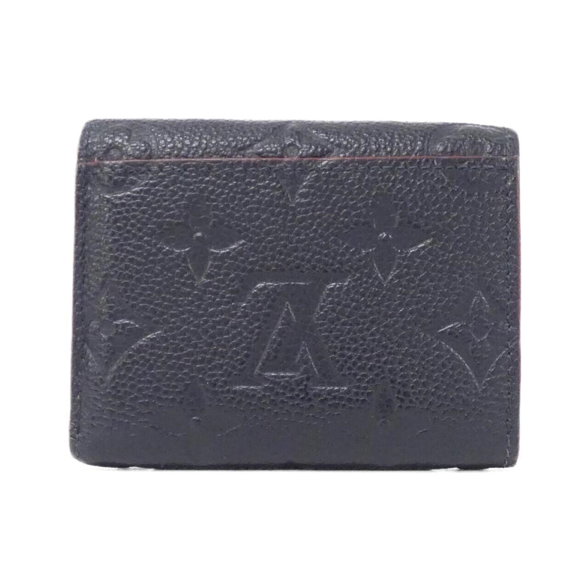 Louis Vuitton Black Leather Wallet (Tri-Fold)