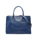 Prada Blue Leather Handbag Shoulder Bag