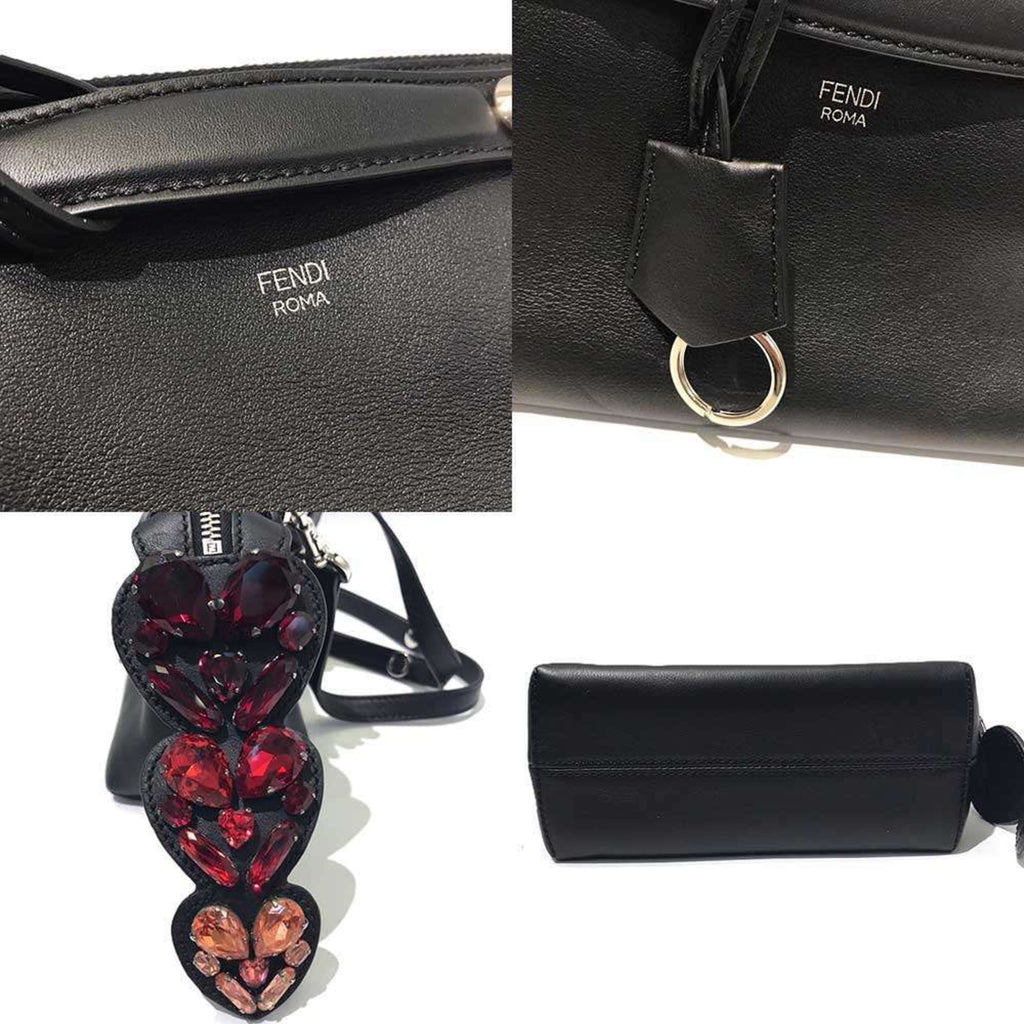 Fendi Black Leather Handbag Shoulder Bag