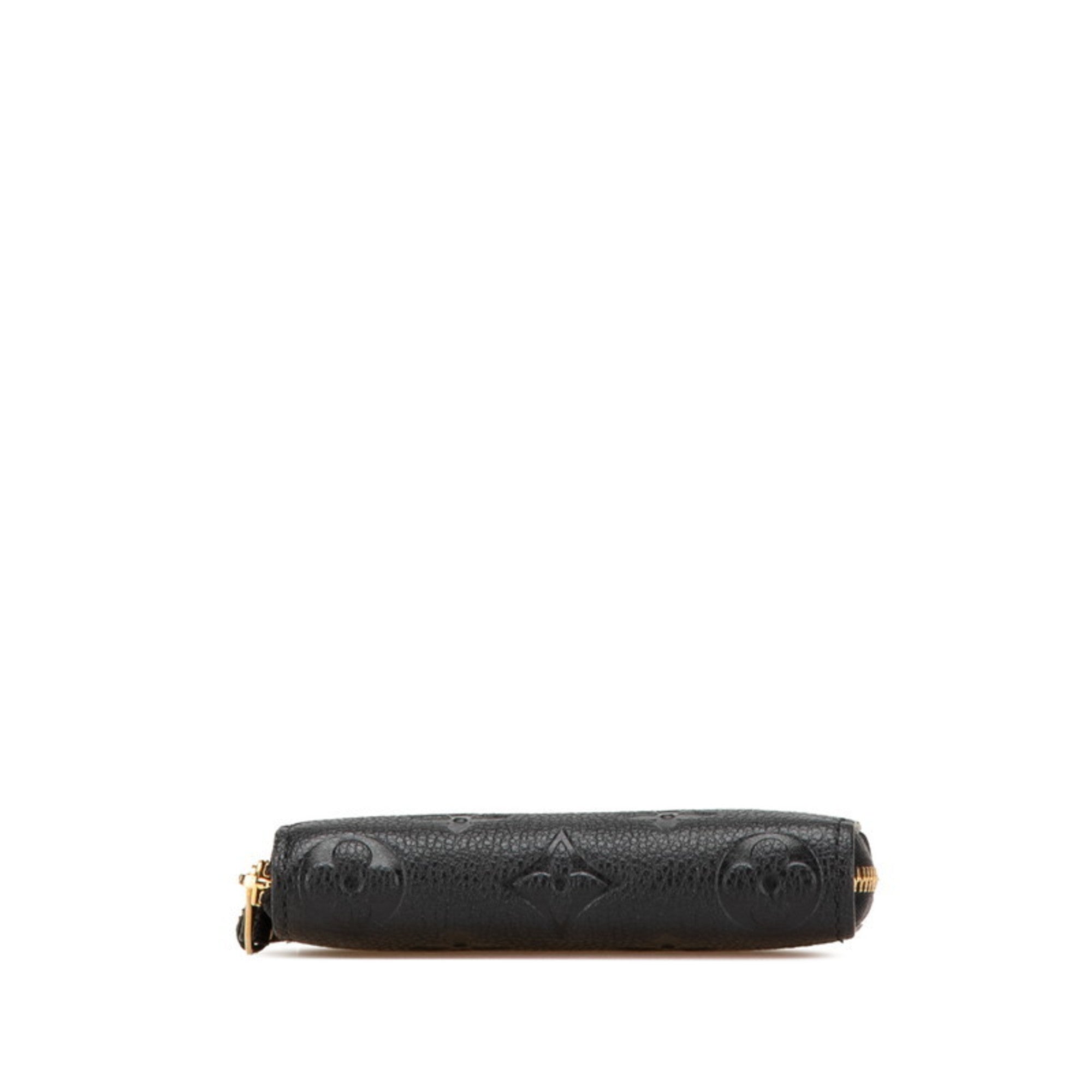 Louis Vuitton Black Noir Leather Coin Purse/Coin Case