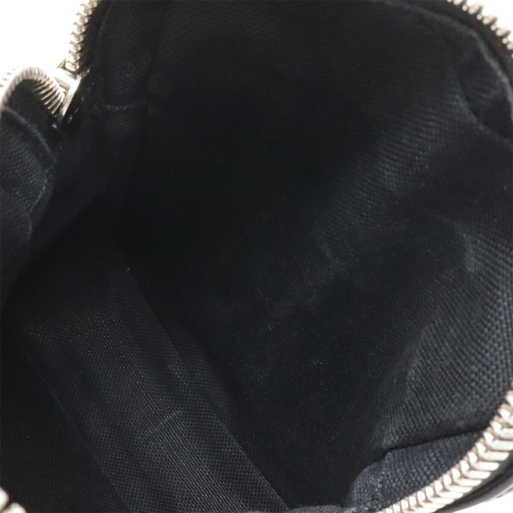 Gucci Black Dark Gray Navy Red Color Gg Supreme Canvas Pvc Coated Canvas Leather Messenger Bag Pochette Shoulder Bag (Pre-Owned)
