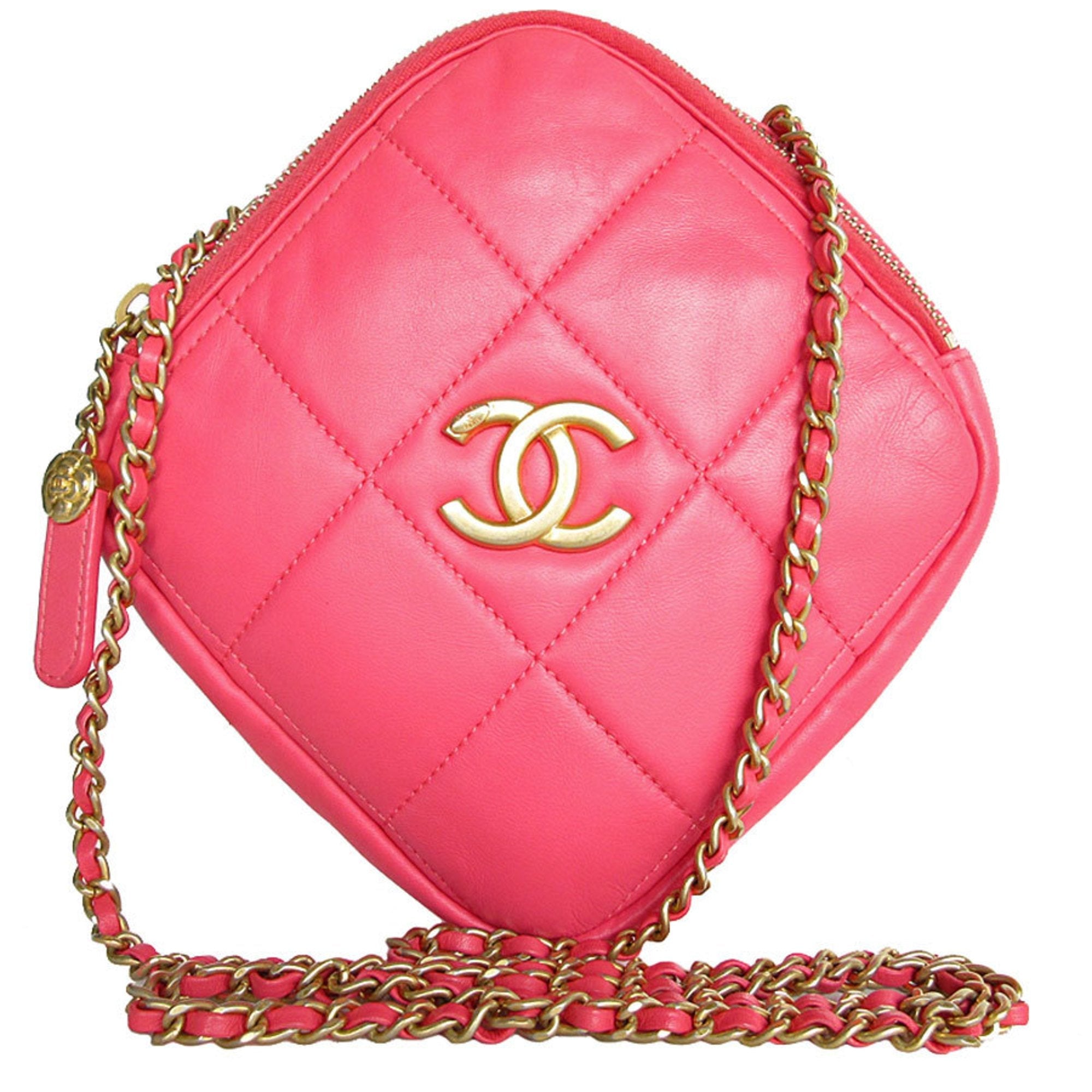Chanel Pink Leather Shoulder Bag