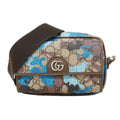 Gucci Blue Brown Pvc Shoulder Bag (Pre-Owned)