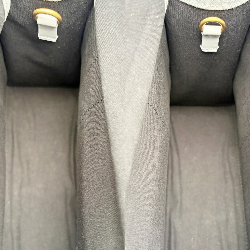 Balenciaga Gray Canvas Leather Tote