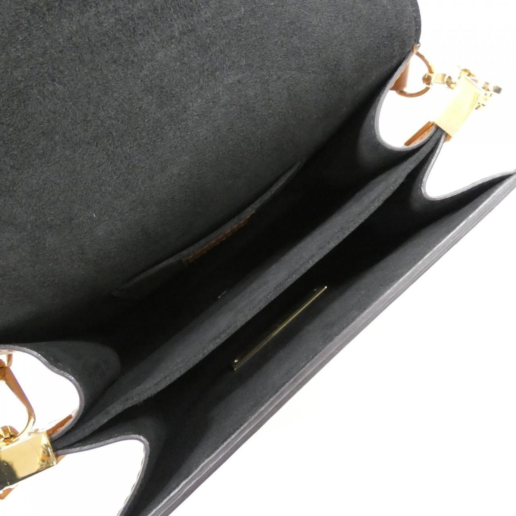 Louis Vuitton Marron Coated Canvas Leather Shoulder Bag