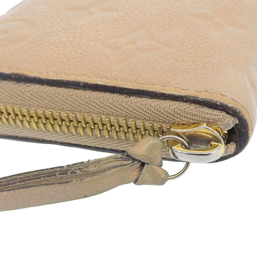 Louis Vuitton Monogram Empreinte Beige Dune Leather Long Wallet