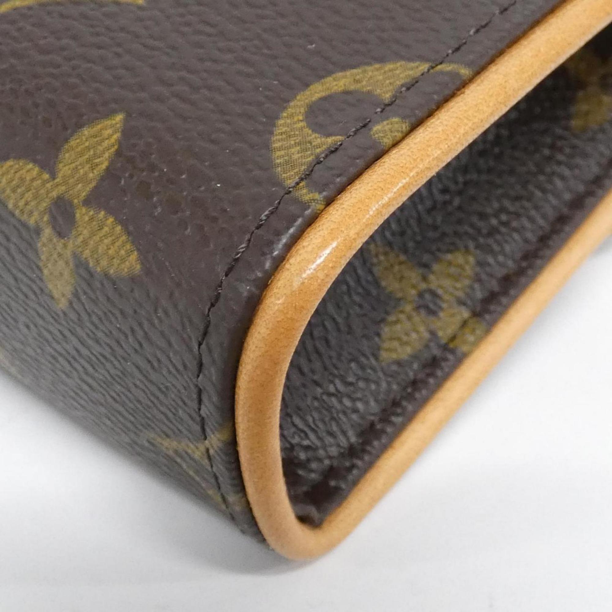 Louis Vuitton Marron Coated Canvas Fanny Pack Pochette