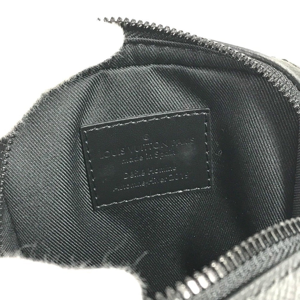 Louis Vuitton Black Multi-Color Taiga Leather Pochette Shoulder Bag
