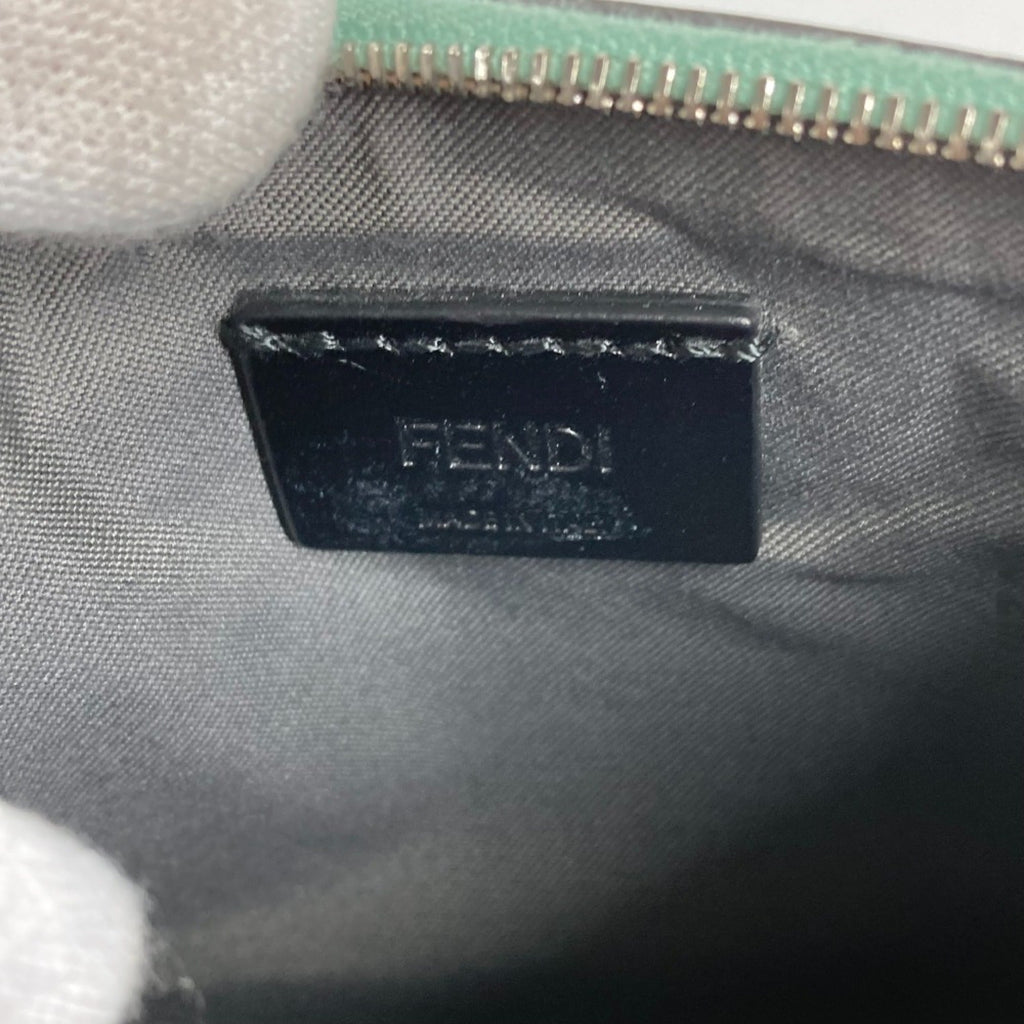 Fendi Green Leather Pouch