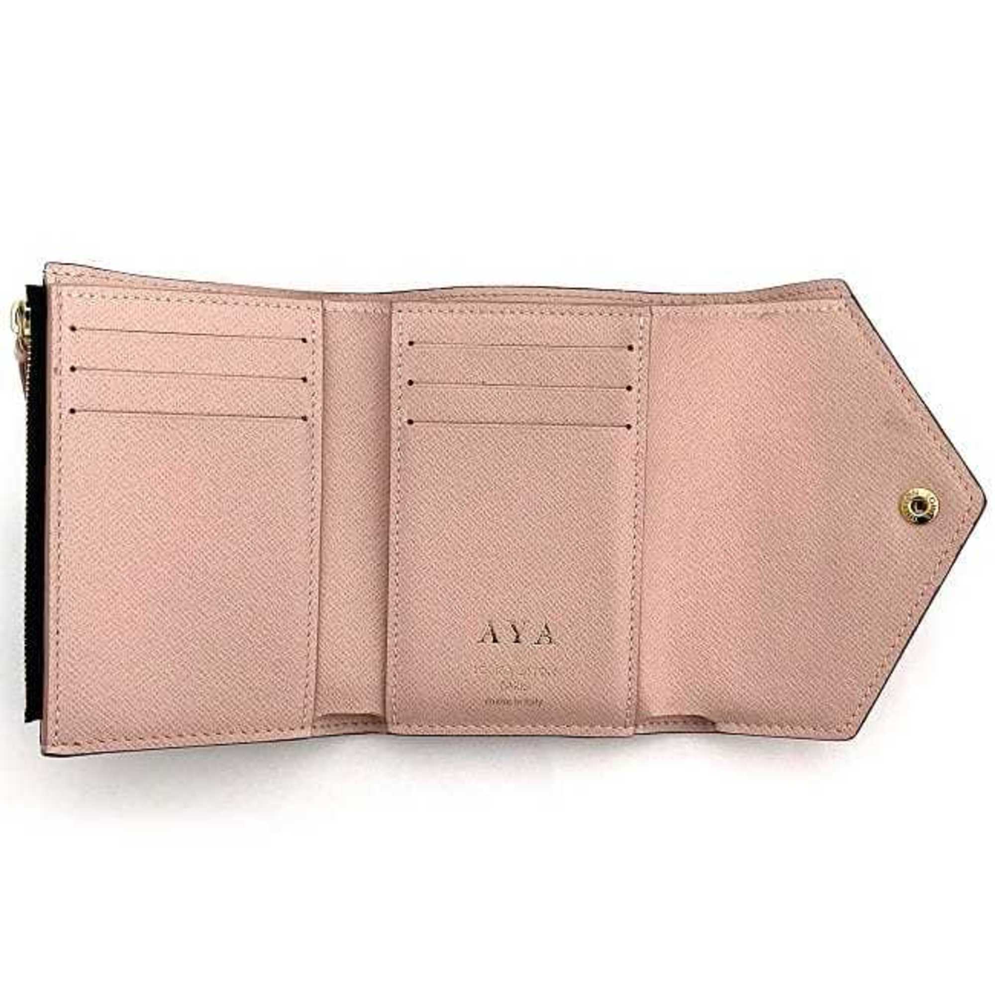 Louis Vuitton Brown Monogram Pink Rose Ballerine Monogram Wallet (Tri-Fold)