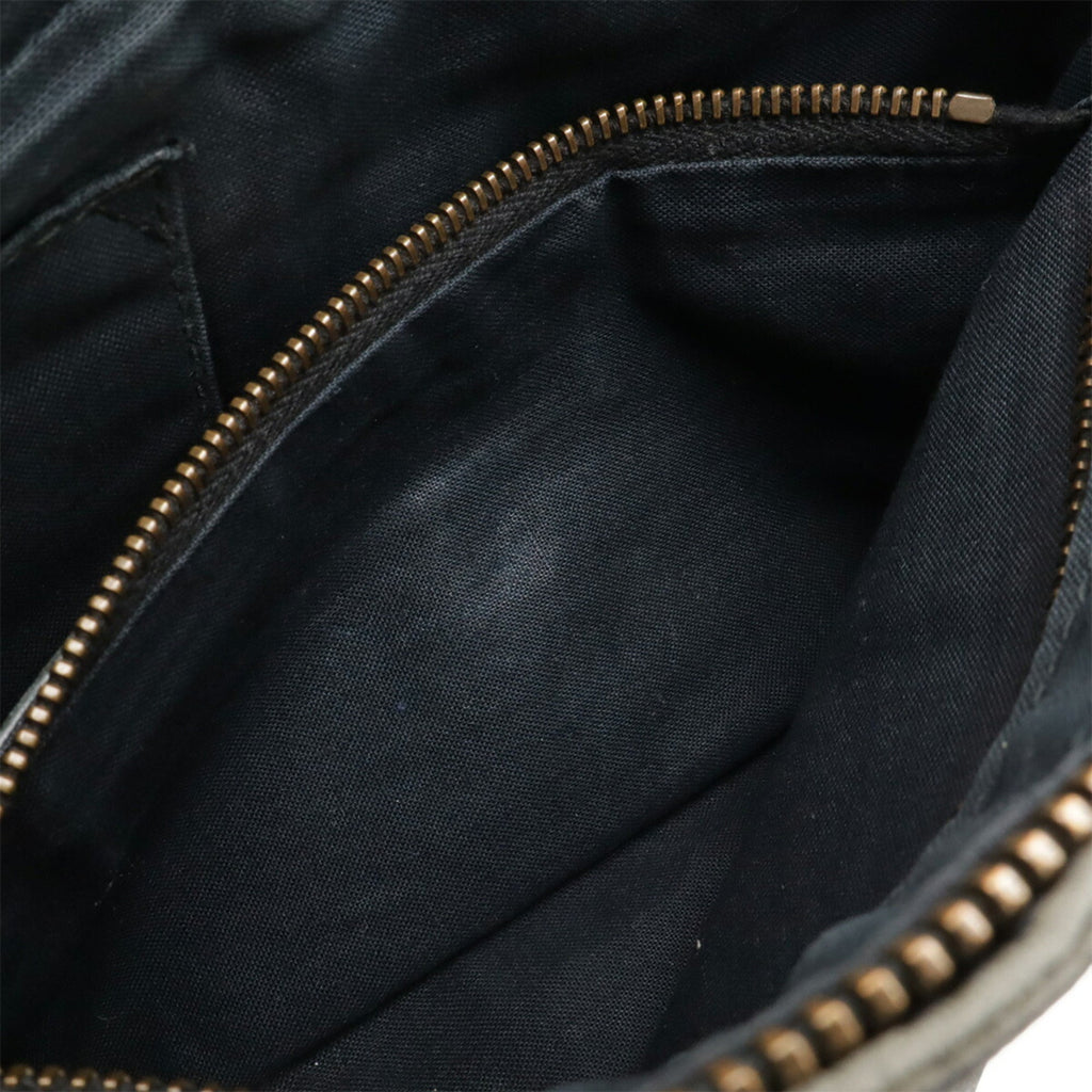 Balenciaga Green Leather Pochette Shoulder
