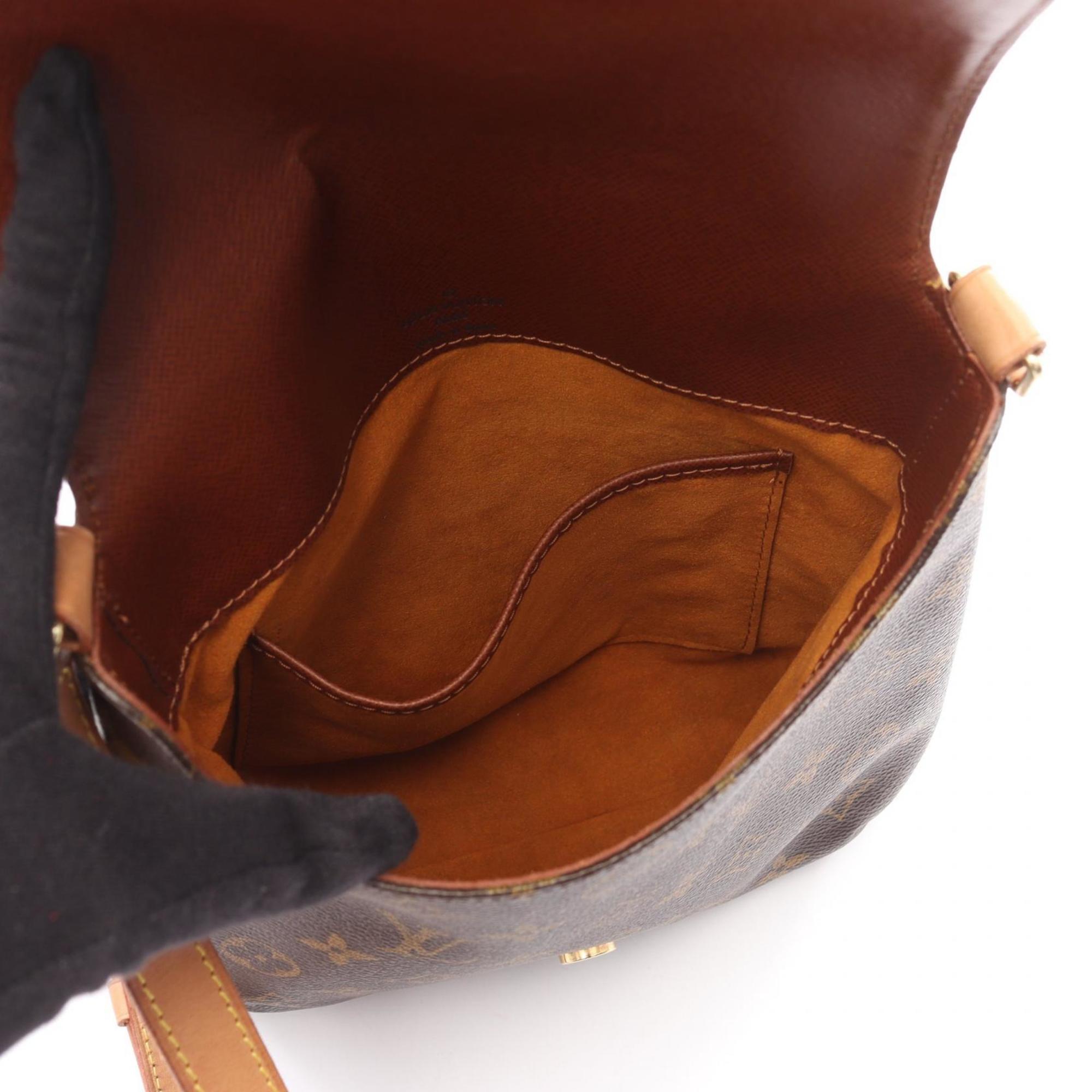 Louis Vuitton Brown Coated Canvas Pvc Monogram Leather Shoulder Bag