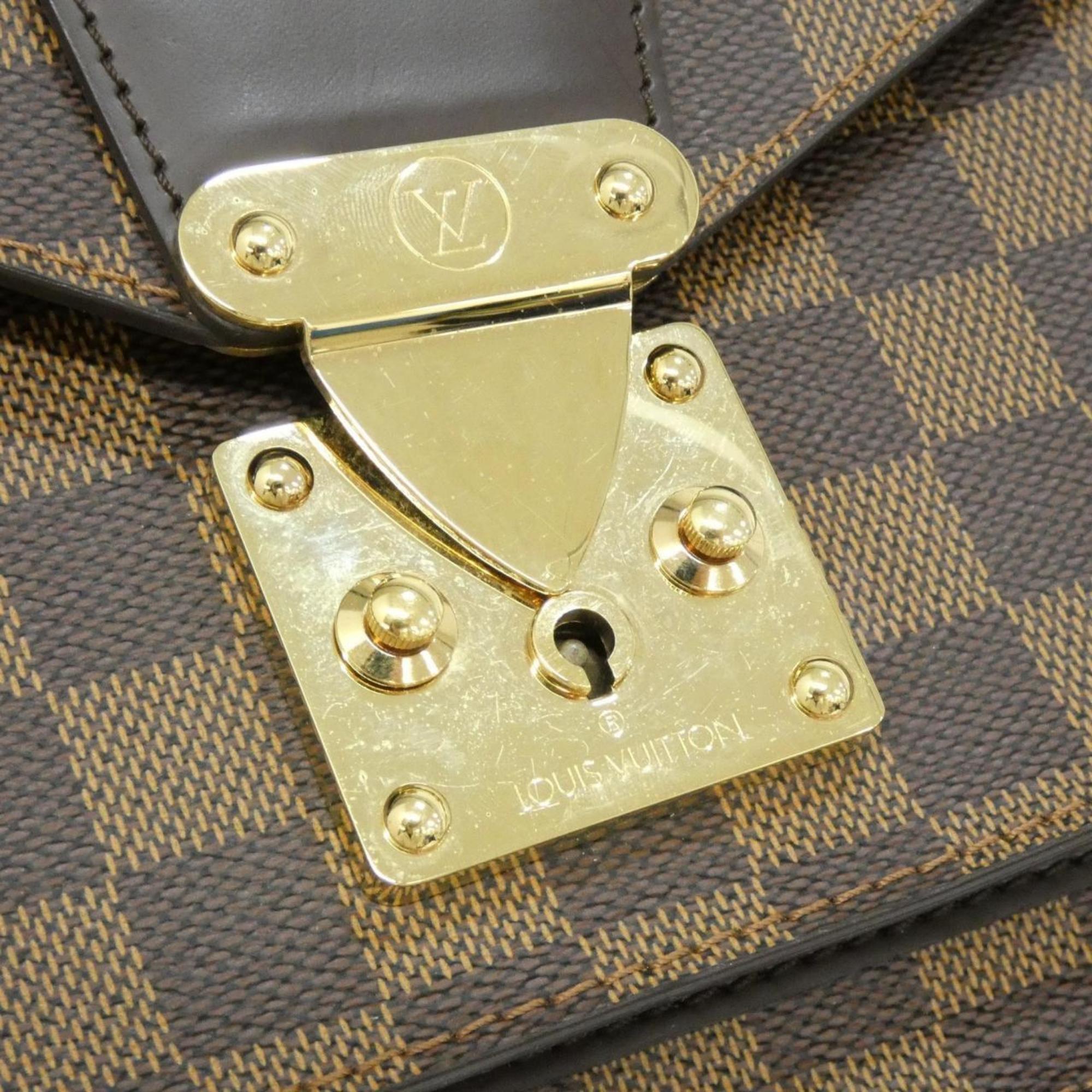 Louis Vuitton Ebene Coated Canvas Handbag