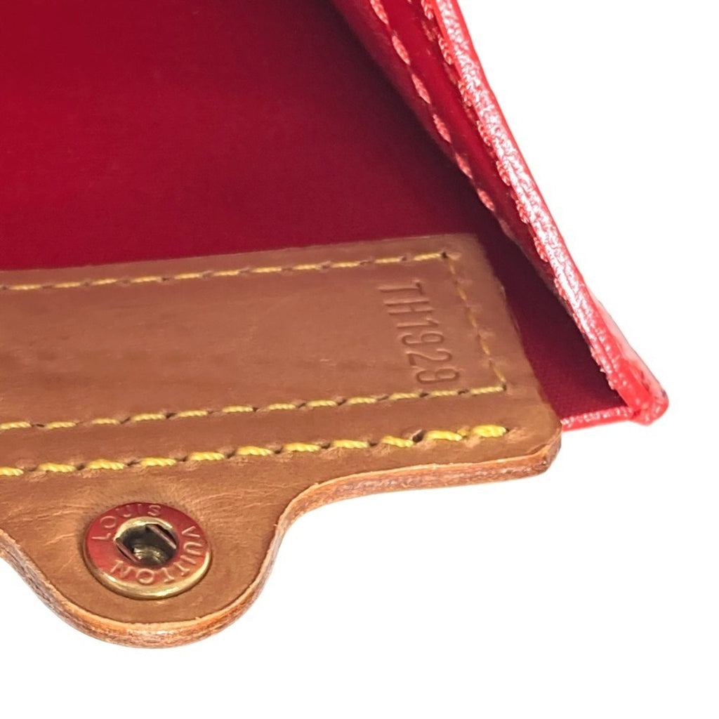 Louis Vuitton Red Color Monogram Vernis Handbag Tote Bag