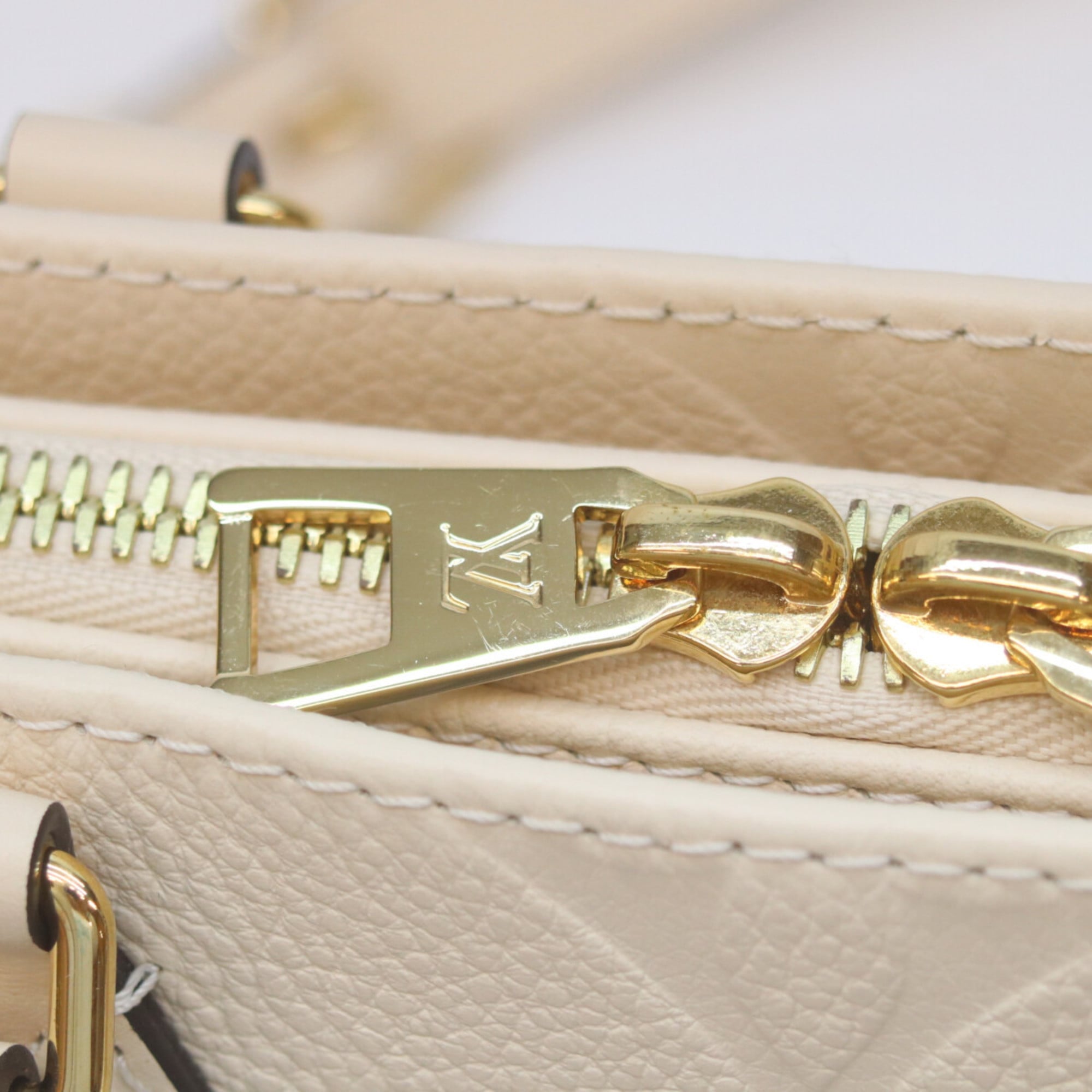 Louis Vuitton Cream Monogram Empreinte Handbag