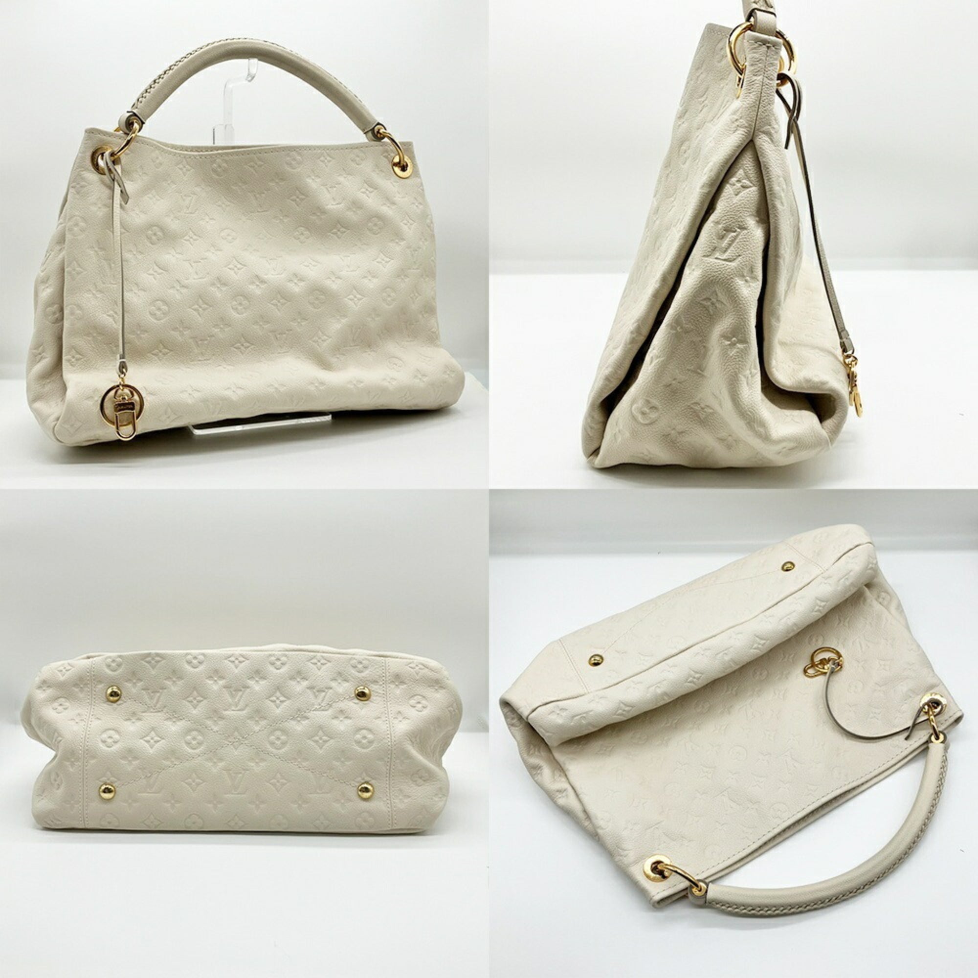 Louis Vuitton Monogram Empreinte Ivory Neige Monogram Empreinte Handbag