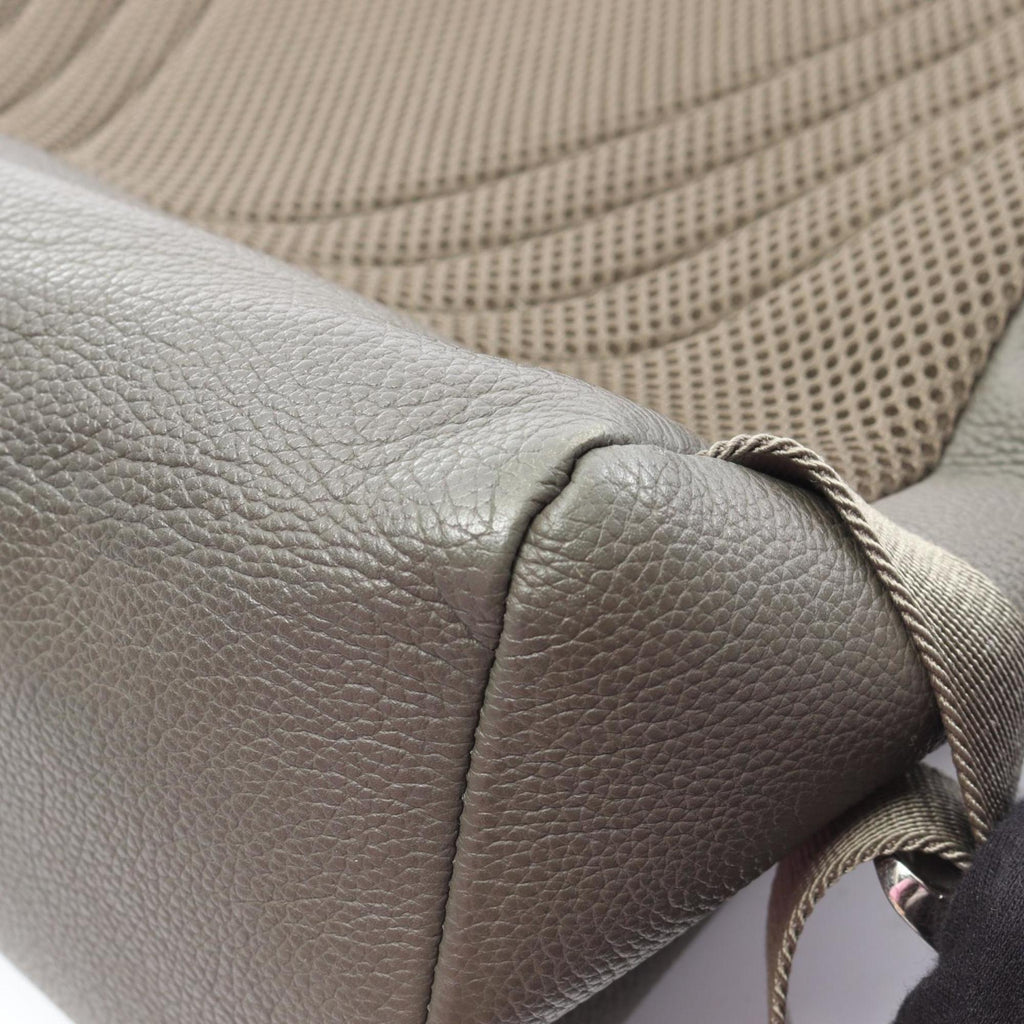 Louis Vuitton Khaki Leather Backpack Handbag