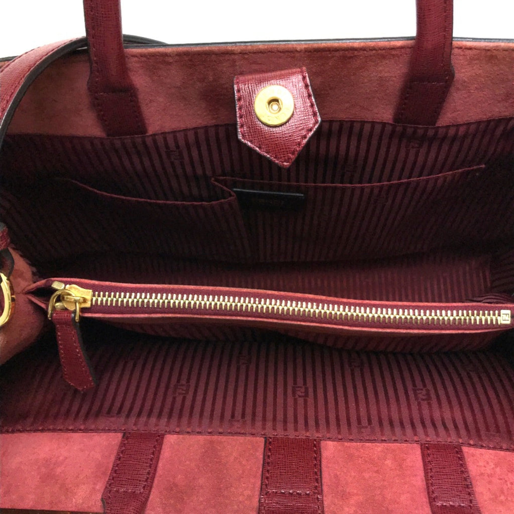 Fendi Red Leather Handbag